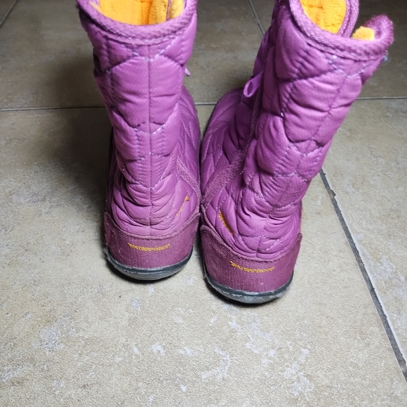Columbia Girl's Purple Waterproof 200 Grams Insulated Winter Boots Size 3 - Picture 6 of 9
